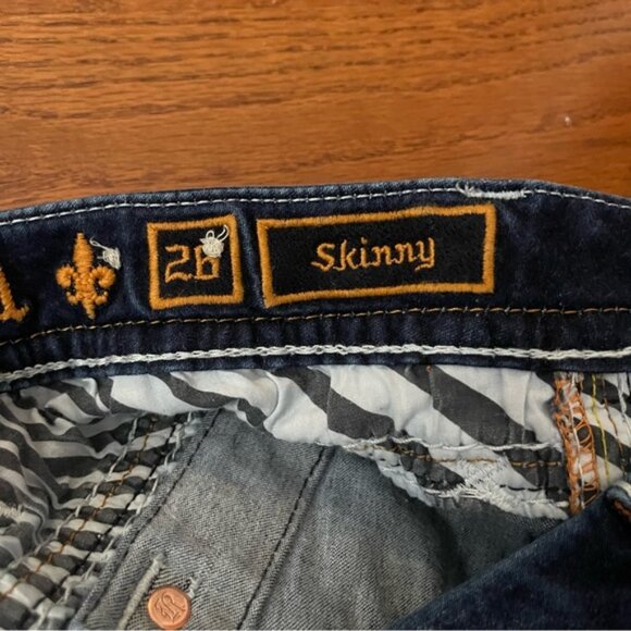 NWOT Rock Revival Yui Dark-wash Skinny Jeans 26 - Picture 5 of 6